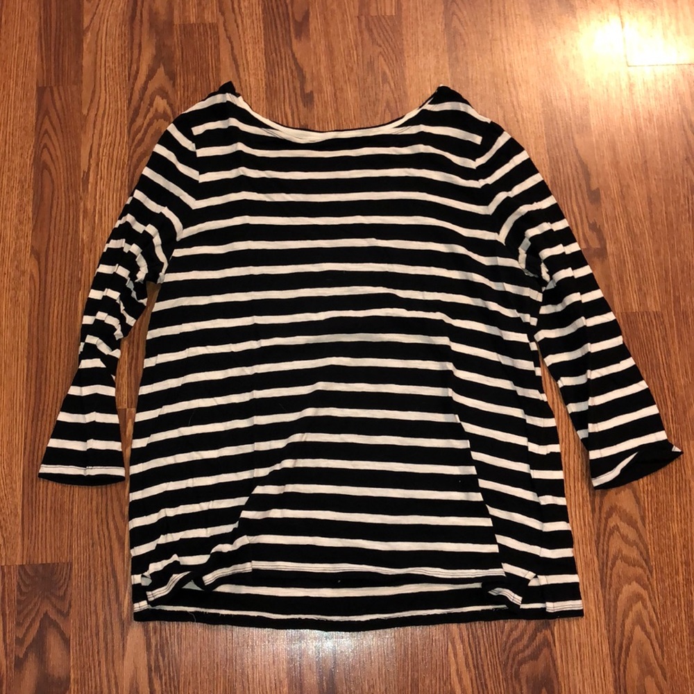 Stripped long sleeve shirt